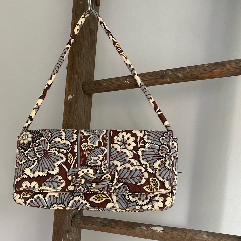 Vera Bradley clutch retired pattern slate blues.